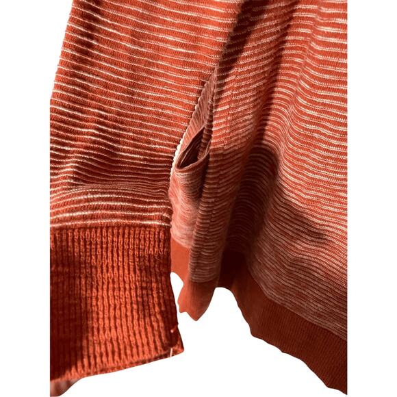 Madewell Summer Ryder Rust Orange Cardigan Duster Sweater Coastal Grandma XS - Picture 9 of 9